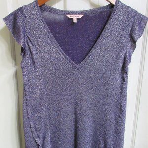Juicy Couture Sparkle Ruffle Tank Blouse Top